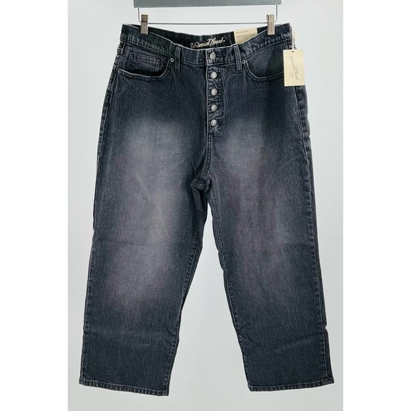 Universal Thread Denim - UNIVERSAL THREAD 14 32 SHORT gray vintage stretch straight leg jeans NWT B10